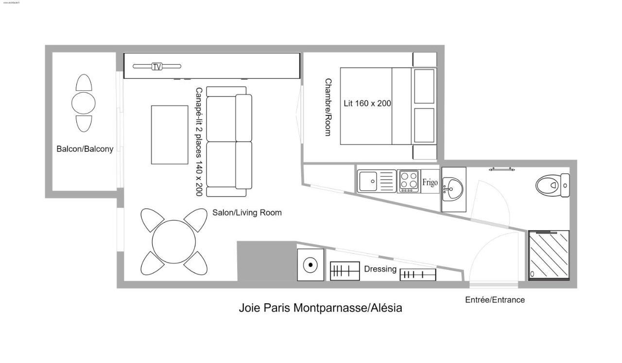 Joie Montparnasse - Alesia Appartement Parijs